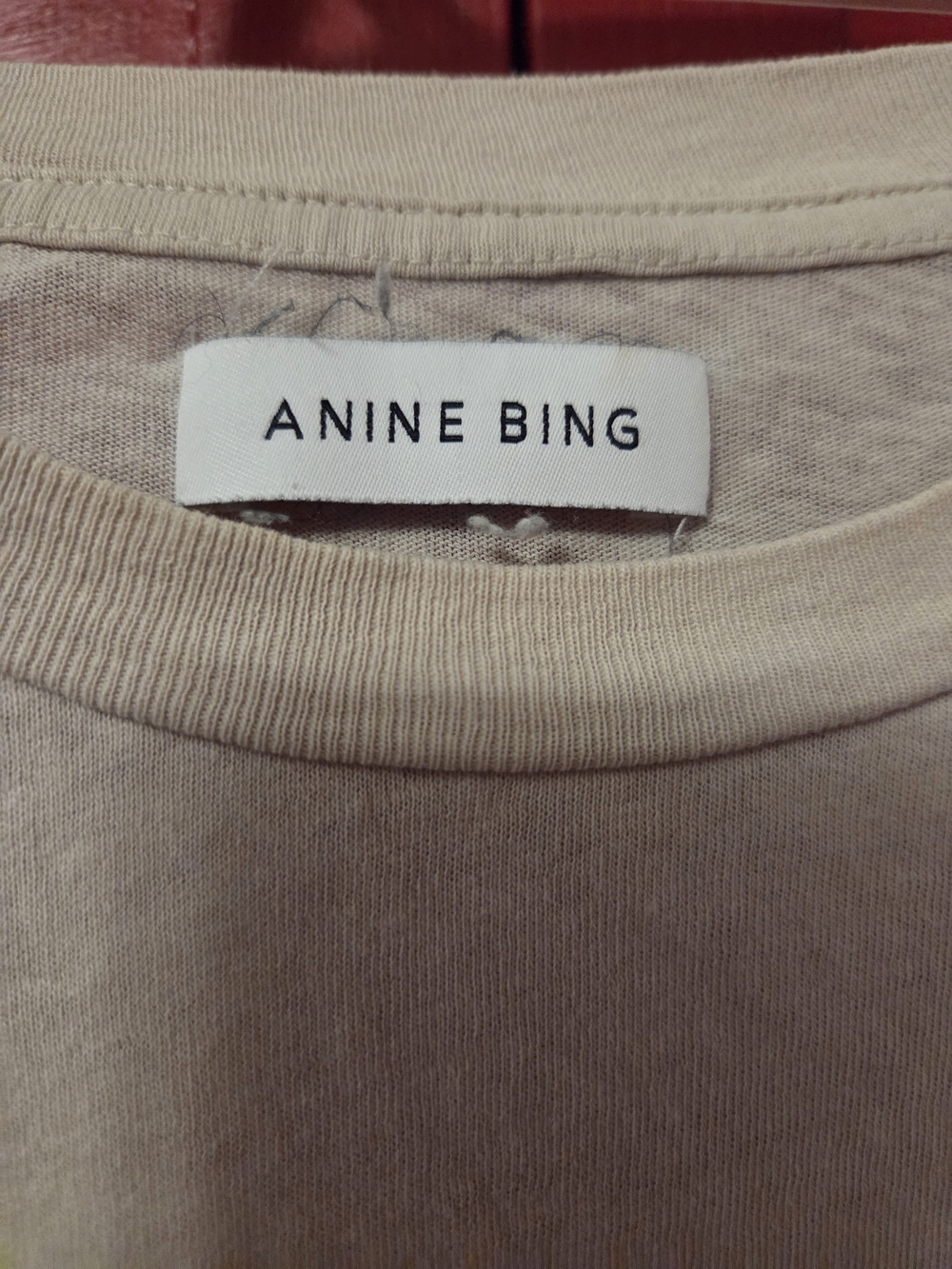ANINE BING Beige Tiger Graphic Tee - Picture 3 of 4